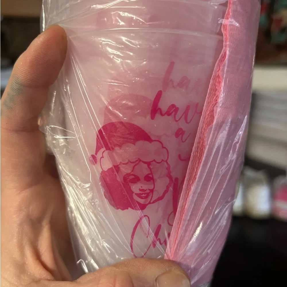 Dolly Parton Pink Cowboy Christmas Decorations - Picture 3 of 5